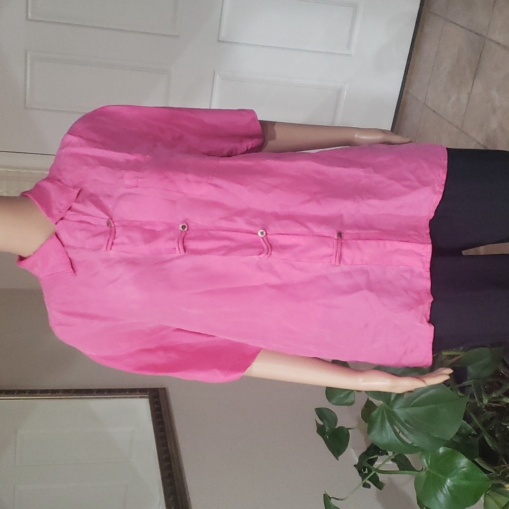 Jonathan Martin s silk interesting button up top breast pocket